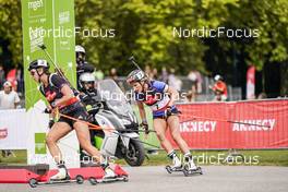 04.09.2021, Annecy, France (FRA): Franziska Preuss (GER), Paulina Fialkova (SVK), (l-r) - Martin Fourcade Nordic Festival, Annecy (FRA). www.nordicfocus.com. © Thibaut/NordicFocus. Every downloaded picture is fee-liable.