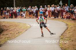 18.09.2021, Plans d’Hotonnes, France (FRA): Event Feature: undefined athlete competes on the track - Biathlon Samse Summer Tour, sprint, Plans d’Hotonnes (FRA). www.nordicfocus.com. © Joly/NordicFocus. Every downloaded picture is fee-liable.
