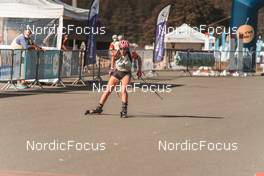 18.09.2021, Plans d’Hotonnes, France (FRA): Chloe Bened (FRA) - Biathlon Samse Summer Tour, sprint, Plans d’Hotonnes (FRA). www.nordicfocus.com. © Jolypics/NordicFocus. Every downloaded picture is fee-liable.