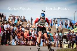 18.09.2021, Plans d’Hotonnes, France (FRA): Lou Thievent (FRA) - Biathlon Samse Summer Tour, sprint, Plans d’Hotonnes (FRA). www.nordicfocus.com. © Jolypics/NordicFocus. Every downloaded picture is fee-liable.