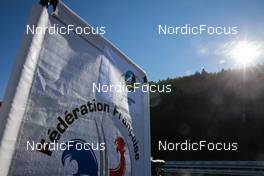 17.10.2021, Arcon, France (FRA): Event Feature: Federation flag in the sun - Biathlon Samse Summer Tour, pursuit, Arcon (FRA). www.nordicfocus.com. © Manzoni/NordicFocus. Every downloaded picture is fee-liable.