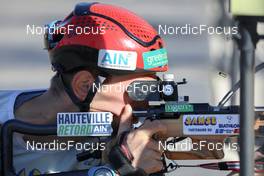17.10.2021, Arcon, France (FRA): Simon Desthieux (FRA) - Biathlon Samse Summer Tour, pursuit, Arcon (FRA). www.nordicfocus.com. © Manzoni/NordicFocus. Every downloaded picture is fee-liable.
