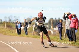 17.10.2021, Arcon, France (FRA): Edgar Geny (FRA) - Biathlon Samse Summer Tour, pursuit, Arcon (FRA). www.nordicfocus.com. © Manzoni/NordicFocus. Every downloaded picture is fee-liable.