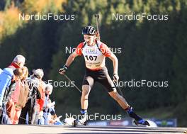 17.10.2021, Arcon, France (FRA): Mathieu Rey (FRA) - Biathlon Samse Summer Tour, pursuit, Arcon (FRA). www.nordicfocus.com. © Manzoni/NordicFocus. Every downloaded picture is fee-liable.