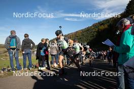 17.10.2021, Arcon, France (FRA): Baptiste Roux (FRA) - Biathlon Samse Summer Tour, pursuit, Arcon (FRA). www.nordicfocus.com. © Manzoni/NordicFocus. Every downloaded picture is fee-liable.