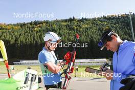 17.10.2021, Arcon, France (FRA): Fabien Claude (FRA) - Biathlon Samse Summer Tour, pursuit, Arcon (FRA). www.nordicfocus.com. © Manzoni/NordicFocus. Every downloaded picture is fee-liable.