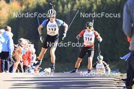 17.10.2021, Arcon, France (FRA): Maxence Pialat (FRA) - Biathlon Samse Summer Tour, pursuit, Arcon (FRA). www.nordicfocus.com. © Manzoni/NordicFocus. Every downloaded picture is fee-liable.