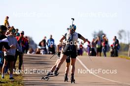 17.10.2021, Arcon, France (FRA): Undefined athlete competes - Biathlon Samse Summer Tour, pursuit, Arcon (FRA). www.nordicfocus.com. © Manzoni/NordicFocus. Every downloaded picture is fee-liable.