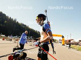 17.10.2021, Arcon, France (FRA): Lionel Jouannaud (FRA) - Biathlon Samse Summer Tour, pursuit, Arcon (FRA). www.nordicfocus.com. © Manzoni/NordicFocus. Every downloaded picture is fee-liable.