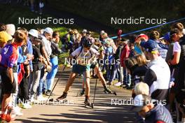 17.10.2021, Arcon, France (FRA): Camille Coupe (FRA) - Biathlon Samse Summer Tour, pursuit, Arcon (FRA). www.nordicfocus.com. © Manzoni/NordicFocus. Every downloaded picture is fee-liable.
