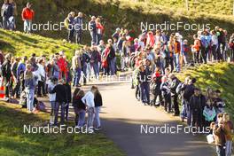 17.10.2021, Arcon, France (FRA): Event Feature: Spectators - Biathlon Samse Summer Tour, pursuit, Arcon (FRA). www.nordicfocus.com. © Manzoni/NordicFocus. Every downloaded picture is fee-liable.