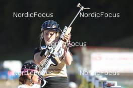 17.10.2021, Arcon, France (FRA): Sophie Chauveau (FRA) - Biathlon Samse Summer Tour, pursuit, Arcon (FRA). www.nordicfocus.com. © Manzoni/NordicFocus. Every downloaded picture is fee-liable.