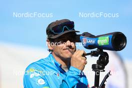 17.10.2021, Arcon, France (FRA): Patrick Favre (ITA), coach Team France - Biathlon Samse Summer Tour, pursuit, Arcon (FRA). www.nordicfocus.com. © Manzoni/NordicFocus. Every downloaded picture is fee-liable.