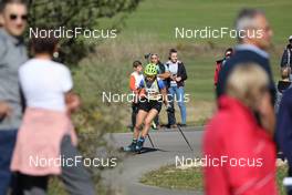 17.10.2021, Arcon, France (FRA): Julie Marciniak (FRA) - Biathlon Samse Summer Tour, pursuit, Arcon (FRA). www.nordicfocus.com. © Manzoni/NordicFocus. Every downloaded picture is fee-liable.