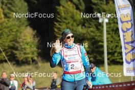 17.10.2021, Arcon, France (FRA): Anais Bescond (FRA) - Biathlon Samse Summer Tour, pursuit, Arcon (FRA). www.nordicfocus.com. © Manzoni/NordicFocus. Every downloaded picture is fee-liable.