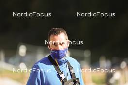 17.10.2021, Arcon, France (FRA): Christophe Vassallo (FRA), Chairman of the IBU Technical Committee and IR IBU - Biathlon Samse Summer Tour, pursuit, Arcon (FRA). www.nordicfocus.com. © Manzoni/NordicFocus. Every downloaded picture is fee-liable.