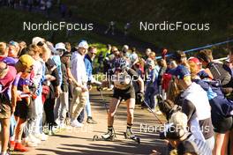 17.10.2021, Arcon, France (FRA): Lou Jeanmonnot (FRA) - Biathlon Samse Summer Tour, pursuit, Arcon (FRA). www.nordicfocus.com. © Manzoni/NordicFocus. Every downloaded picture is fee-liable.