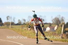 17.10.2021, Arcon, France (FRA): Martin Botet (FRA) - Biathlon Samse Summer Tour, pursuit, Arcon (FRA). www.nordicfocus.com. © Manzoni/NordicFocus. Every downloaded picture is fee-liable.