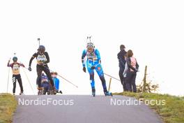 16.10.2021, Arcon, France (FRA): Maela Gardoni (FRA), Maya Cloetens (FRA), (l-r) - Biathlon Samse Summer Tour, sprint, Arcon (FRA). www.nordicfocus.com. © Manzoni/NordicFocus. Every downloaded picture is fee-liable.