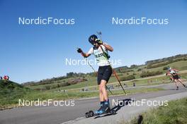 16.10.2021, Arcon, France (FRA): Cesar Bauvais (FRA) - Biathlon Samse Summer Tour, sprint, Arcon (FRA). www.nordicfocus.com. © Manzoni/NordicFocus. Every downloaded picture is fee-liable.