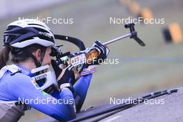 16.10.2021, Arcon, France (FRA): Chloe Chevalier (FRA) - Biathlon Samse Summer Tour, sprint, Arcon (FRA). www.nordicfocus.com. © Manzoni/NordicFocus. Every downloaded picture is fee-liable.