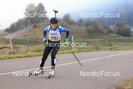 16.10.2021, Arcon, France (FRA): Oceane Michelon (FRA) - Biathlon Samse Summer Tour, sprint, Arcon (FRA). www.nordicfocus.com. © Manzoni/NordicFocus. Every downloaded picture is fee-liable.