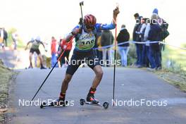 16.10.2021, Arcon, France (FRA): Mateo Gardoni (FRA) - Biathlon Samse Summer Tour, sprint, Arcon (FRA). www.nordicfocus.com. © Manzoni/NordicFocus. Every downloaded picture is fee-liable.