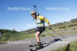 16.10.2021, Arcon, France (FRA): Tom Lahaye Goffart (BEL) - Biathlon Samse Summer Tour, sprint, Arcon (FRA). www.nordicfocus.com. © Manzoni/NordicFocus. Every downloaded picture is fee-liable.