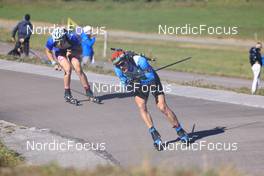 16.10.2021, Arcon, France (FRA): Simon Desthieux (FRA) - Biathlon Samse Summer Tour, sprint, Arcon (FRA). www.nordicfocus.com. © Manzoni/NordicFocus. Every downloaded picture is fee-liable.