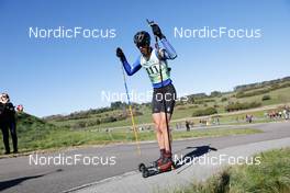 16.10.2021, Arcon, France (FRA): Baptiste Roux (FRA) - Biathlon Samse Summer Tour, sprint, Arcon (FRA). www.nordicfocus.com. © Manzoni/NordicFocus. Every downloaded picture is fee-liable.
