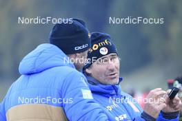 16.10.2021, Arcon, France (FRA): Patrick Favre (ITA), coach Team France - Biathlon Samse Summer Tour, sprint, Arcon (FRA). www.nordicfocus.com. © Manzoni/NordicFocus. Every downloaded picture is fee-liable.
