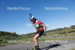 16.10.2021, Arcon, France (FRA): Aubin Gautier Pelissier (FRA) - Biathlon Samse Summer Tour, sprint, Arcon (FRA). www.nordicfocus.com. © Manzoni/NordicFocus. Every downloaded picture is fee-liable.
