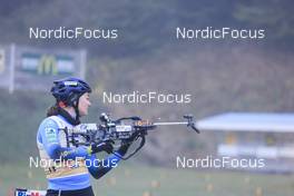 16.10.2021, Arcon, France (FRA): Lou Jeanmonnot (FRA) - Biathlon Samse Summer Tour, sprint, Arcon (FRA). www.nordicfocus.com. © Manzoni/NordicFocus. Every downloaded picture is fee-liable.