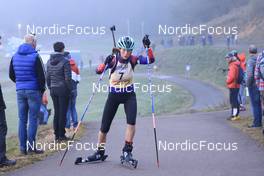 16.10.2021, Arcon, France (FRA): Lisa Siberchicot (FRA) - Biathlon Samse Summer Tour, sprint, Arcon (FRA). www.nordicfocus.com. © Manzoni/NordicFocus. Every downloaded picture is fee-liable.