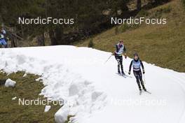 01.11.2021, Davos, Switzerland (SUI): Maren Hammerschmidt (GER), Marion Wiesenarter (GER), (l-r) - Biathlon training, snowfarming track, Davos (SUI). www.nordicfocus.com. © Manzoni/NordicFocus. Every downloaded picture is fee-liable.