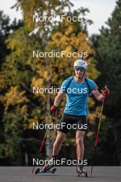 28.09.2021, Font-Romeu, France (FRA): Fabien Claude (FRA) - Biathlon training, Font-Romeu (FRA). www.nordicfocus.com. © Leo Authamayou/NordicFocus. Every downloaded picture is fee-liable.