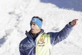 09.11.2021, Lenzerheide, Switzerland (SUI): Florian Steirer (AUT), coach Team Germany - Biathlon training, Lenzerheide (SUI). www.nordicfocus.com. © Manzoni/NordicFocus. Every downloaded picture is fee-liable.