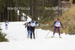 01.11.2021, Davos, Switzerland (SUI): Dario Cologna (SUI), Denise Herrmann (GER), (l-r) - Biathlon training, snowfarming track, Davos (SUI). www.nordicfocus.com. © Manzoni/NordicFocus. Every downloaded picture is fee-liable.