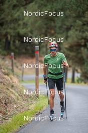 21.09.2021, Font-Romeu, France (FRA): Simon Desthieux (FRA) - Biathlon training, Font-Romeu (FRA). www.nordicfocus.com. © Augustin Authamayou/NordicFocus. Every downloaded picture is fee-liable.