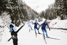 02.11.2021, Davos, Switzerland (SUI): Sandro Bovisi (SUI), Gion Stalder (SUI) - Biathlon training, Snowfarming track, Davos (SUI). www.nordicfocus.com. © Manzoni/NordicFocus. Every downloaded picture is fee-liable.