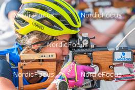 15.09.2021, Font-Romeu, France (FRA): Anna Magnusson (SWE) - Biathlon training, Font-Romeu (FRA). www.nordicfocus.com. © Authamayou/NordicFocus. Every downloaded picture is fee-liable.