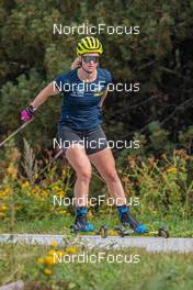 07.09.2021, Font-Romeu, France (FRA): Mona Brorsson (SWE) - Biathlon training, Font-Romeu (FRA). www.nordicfocus.com. © Authamayou/NordicFocus. Every downloaded picture is fee-liable.