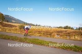 09.10.2021, Lavaze, Italy (ITA): Johannes Thingnes Boe (NOR) - Biathlon training, Lavaze (ITA). www.nordicfocus.com. © Vanzetta/NordicFocus. Every downloaded picture is fee-liable.