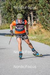 15.09.2021, Font-Romeu, France (FRA): Jesper Nelin (SWE) - Biathlon training, Font-Romeu (FRA). www.nordicfocus.com. © Authamayou/NordicFocus. Every downloaded picture is fee-liable.