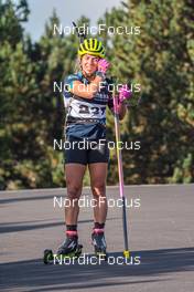 12.09.2021, Font-Romeu, France (FRA): Anna Magnusson (SWE) - Biathlon training, Font-Romeu (FRA). www.nordicfocus.com. © Authamayou/NordicFocus. Every downloaded picture is fee-liable.