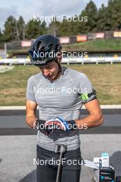 29.09.2021, Font-Romeu, France (FRA): Quentin Fillon Maillet (FRA) - Biathlon training, Font-Romeu (FRA). www.nordicfocus.com. © Leo Authamayou/NordicFocus. Every downloaded picture is fee-liable.