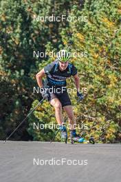 15.09.2021, Font-Romeu, France (FRA): Oskar Brandt (SWE) - Biathlon training, Font-Romeu (FRA). www.nordicfocus.com. © Authamayou/NordicFocus. Every downloaded picture is fee-liable.