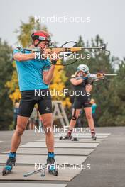 25.09.2021, Font-Romeu, France (FRA): Simon Desthieux (FRA) - Biathlon training, Font-Romeu (FRA). www.nordicfocus.com. © Augustin Authamayou/NordicFocus. Every downloaded picture is fee-liable.