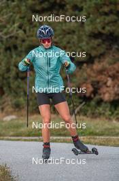 25.09.2021, Font-Romeu, France (FRA): Anais Chevalier-Bouchet (FRA) - Biathlon training, Font-Romeu (FRA). www.nordicfocus.com. © Augustin Authamayou/NordicFocus. Every downloaded picture is fee-liable.