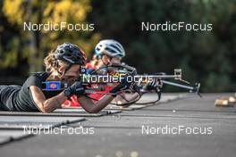 23.09.2021, Font-Romeu, France (FRA): Justine Braisaz-Bouchet (FRA) - Biathlon training, Font-Romeu (FRA). www.nordicfocus.com. © Leo Authamayou/NordicFocus. Every downloaded picture is fee-liable.